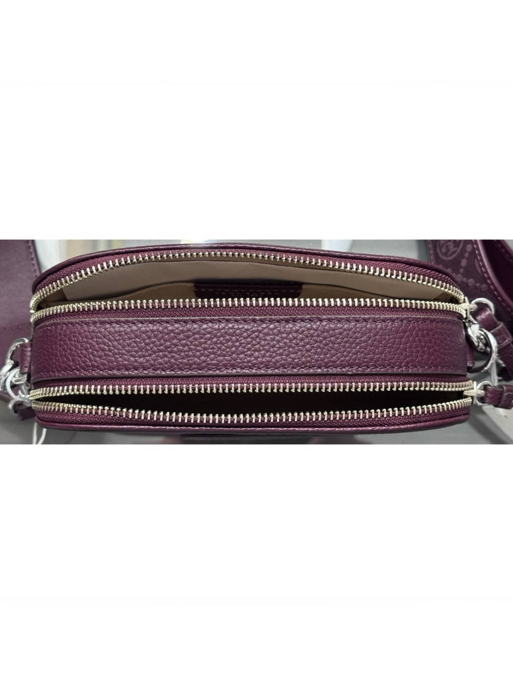 TORY BURCH Miller Mini Crossbody Bag, DARK CARMINE - Picture 7 of 11